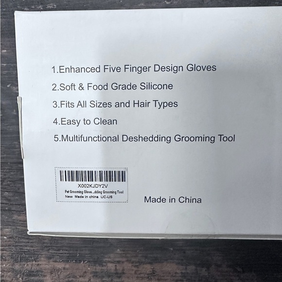 Nomoy Pet Blue and Black Dog Grooming Set with Silicone Brush and Glove - Picture 6 of 9